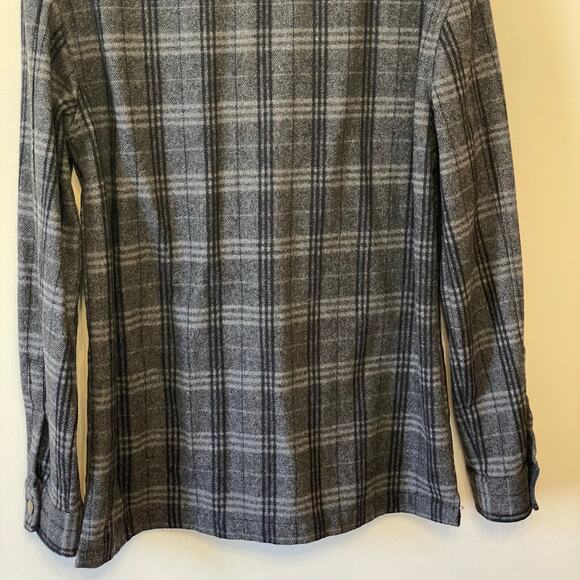 Roark Gray Plaid Casual Button Down Shirt - Picture 7 of 9